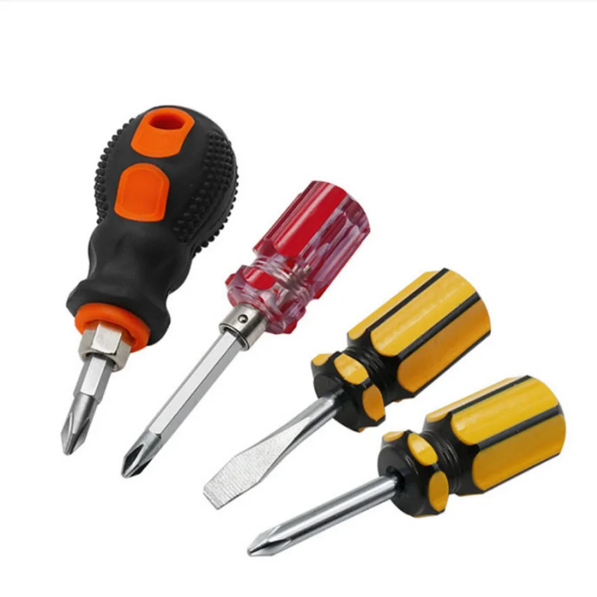 

Screwdriver Kit Set Mini Small Portable Radish Head Screw Driver Precision Car Repair Tools Transparent Handle Repair Hand Tools