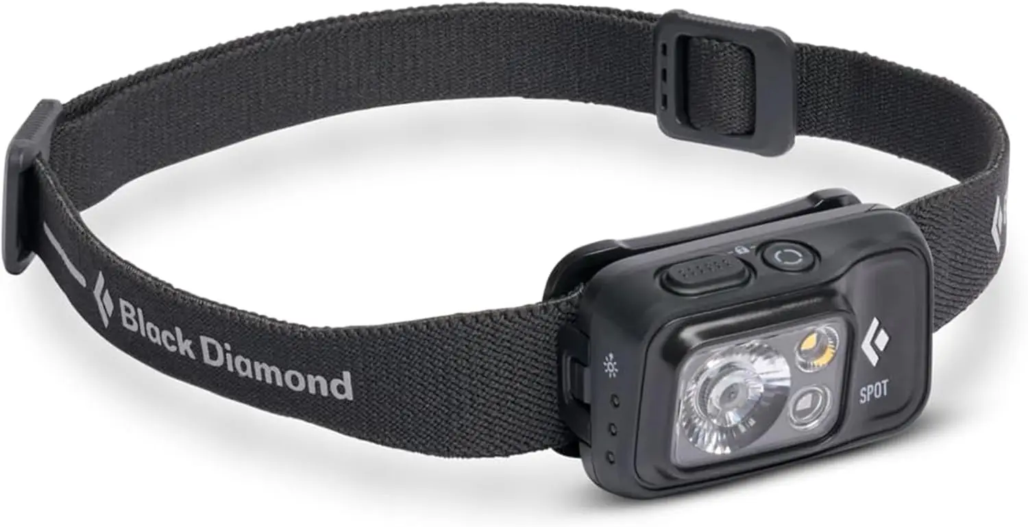 

400 Lumens Waterproof Headlamp with Adjustable Brightness, Durable for Hiking Camping Running, Includes Batteries
