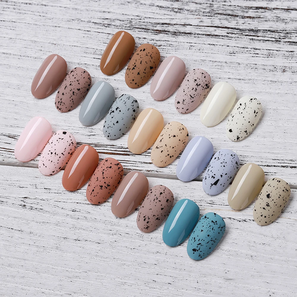 ヴェンディーニ 15ml ブラック エッグシェル エフェクト ジェルネイルポリッシュ セミパーマネント UV ソークオフ ジェル バーニッシュ クリア ネイルジェル (ベースカラーは自由)