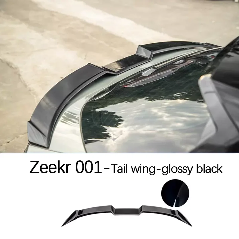 ZEEKR 001 2021-2024 MC Racing Sports Top Wing Wing Tail Wing Trunk Spoiler Lip ABS Wing Spoiler Car Styling Accessories