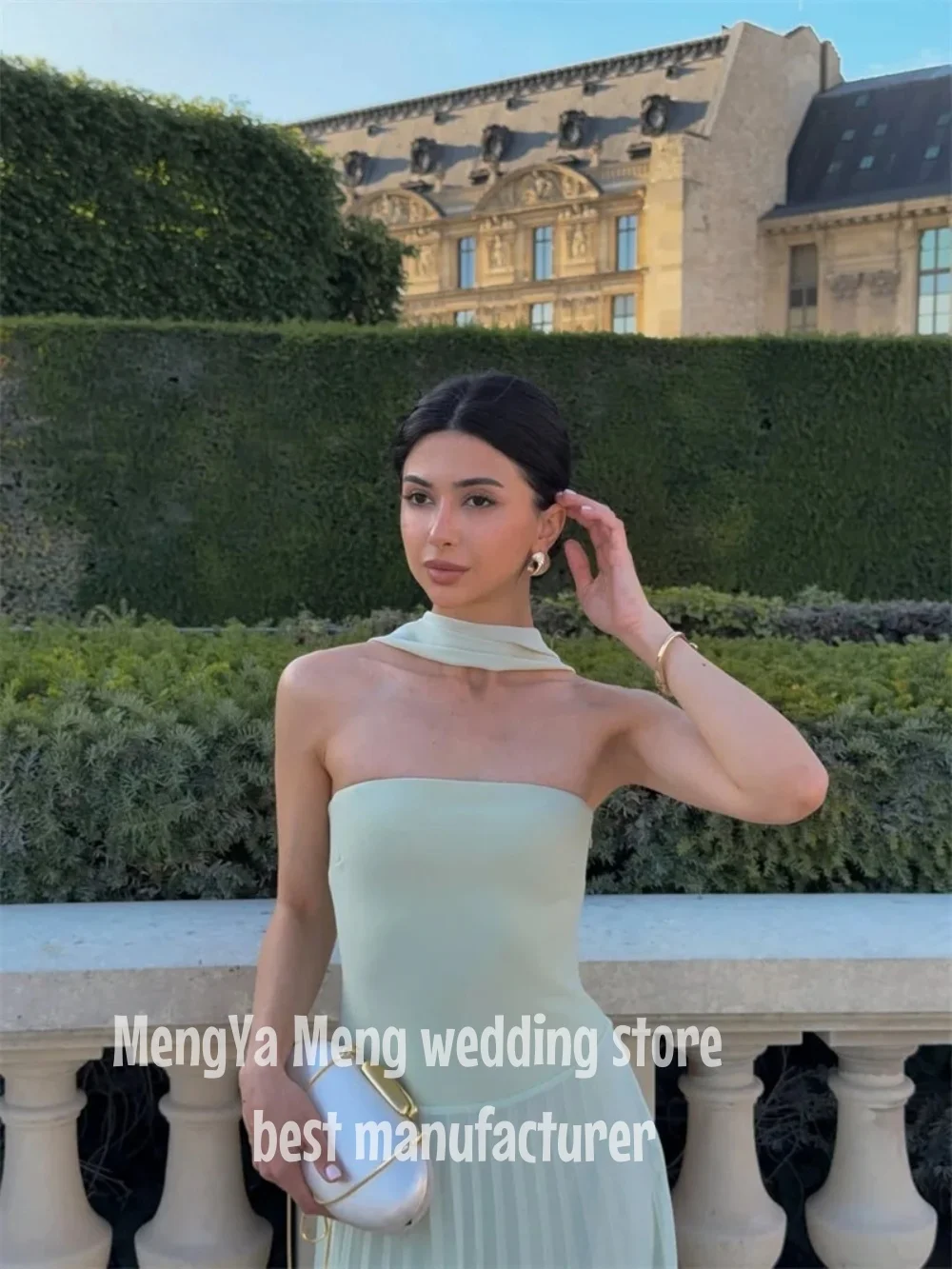 ZHUISHU 2025 vestidos de noche sencillos largos de corte en A, vestidos de fiesta formales para mujer, vestido de fiesta sin tirantes elegante sin mangas personalizado