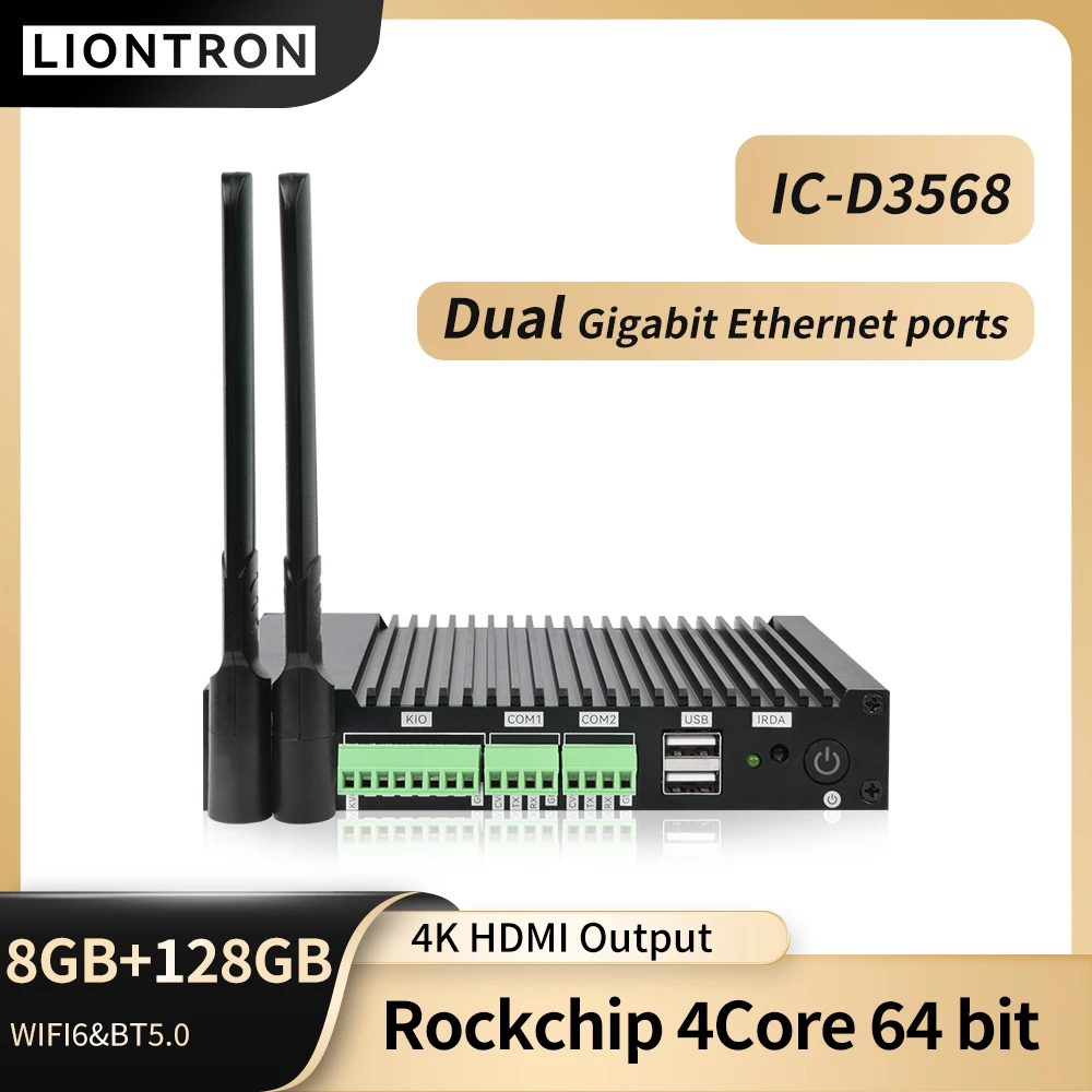 Liontron-Mini PC con Android, Rockchip RK3568, USB 3,0, OTG, WiFi6, hasta 256GB de ROM, juego de tablero principal de pc integrado para máquina expendedora