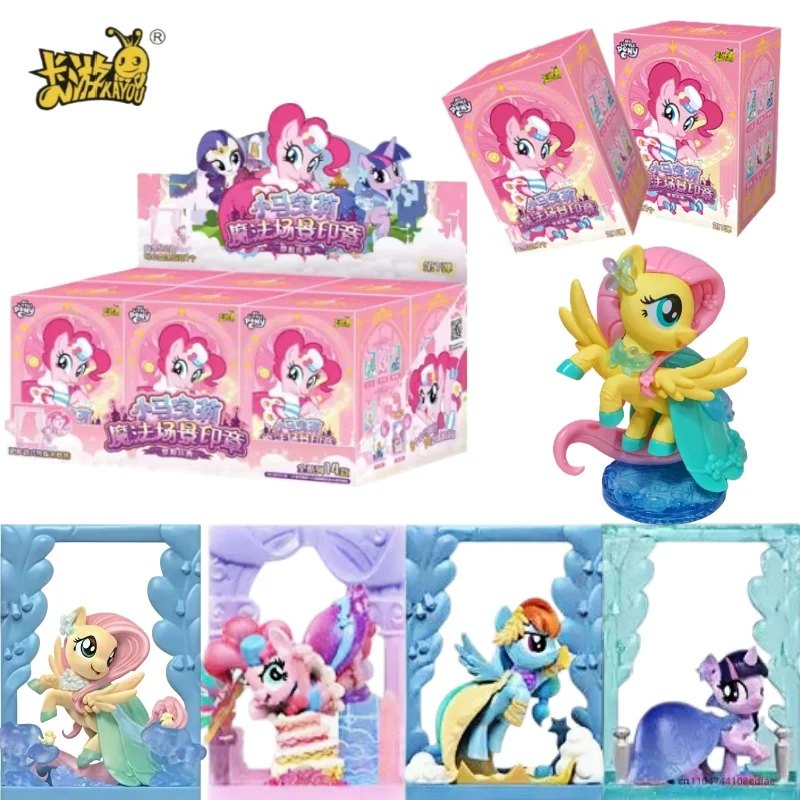 

KAYOU натуральная My Little Pony Magic Scene Seal Series Twilight Sparkle Коллекционная карта Мини-подставка для куклы Анимационный периферийный подарок