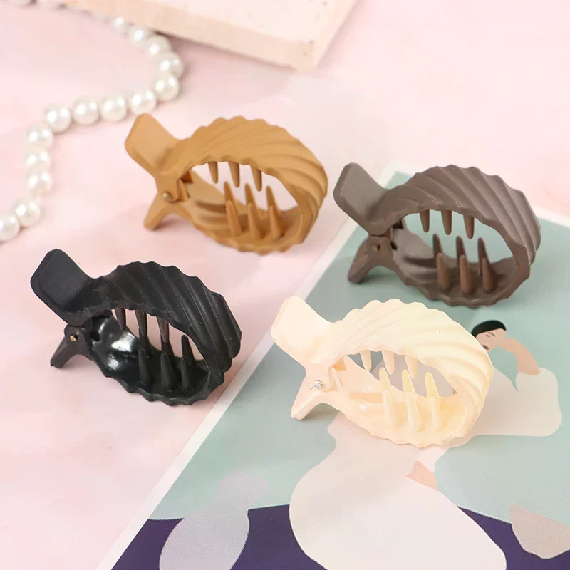 1 قطعة ذيل حصان عالي ثابت مخلب كليب دبوس الشعر المستديرة الإناث عالية ذيل حصان قطعة أثرية ثابتة مكافحة ترهل مشبك صغير عودة رئيس دبوس الشعر