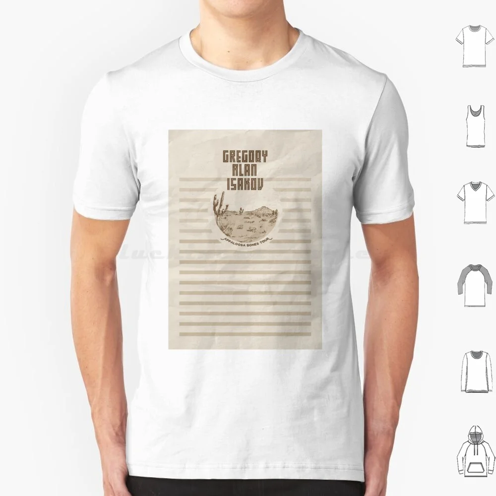 Camiseta Appaloosa Bones talla grande 100% algodón Appaloosa Appaloosa Bones Gregory Gregory Alan Gregory Alan Isakov Isakov antes