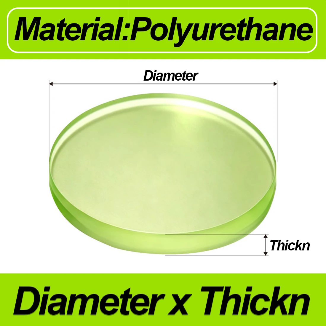 Polyurethane Solid Round Pad/Resistant And Pressure Resistant Shock-Absorbing Pad Dia 5-100mm THK 1-8mm
