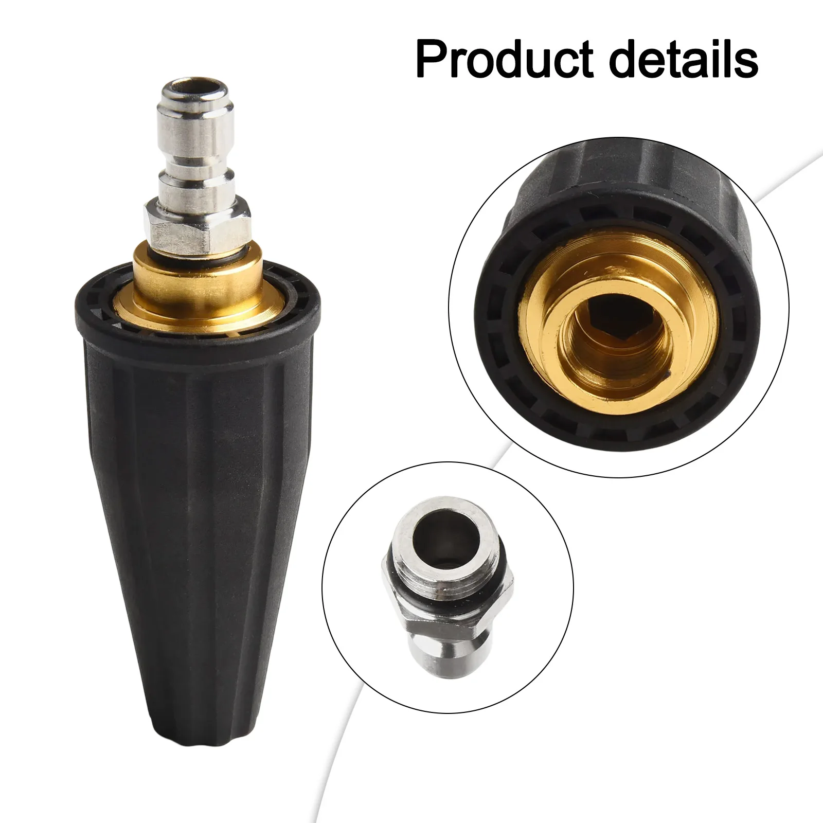 

High Quality High Pressure Washing Machine Turbo Nozzle Spray Nozzle Quick Connecter Spray Nozzle Tips For Pressure Washer