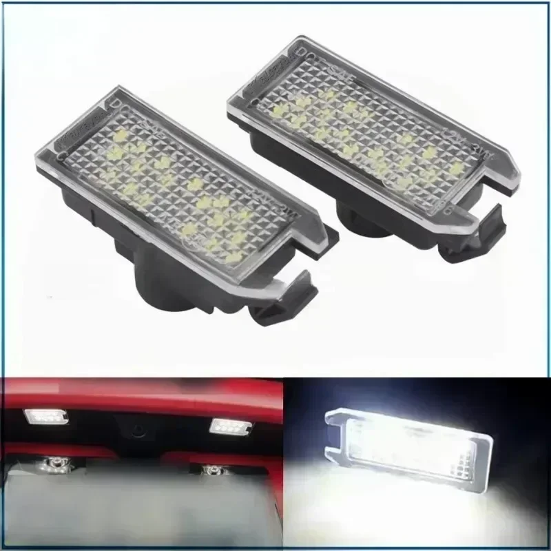 New for 2Pcs  Grand Cherokee Compass Patriot Dodge Viper 2014-2017 500 LED Number License Plate Light Lamp White