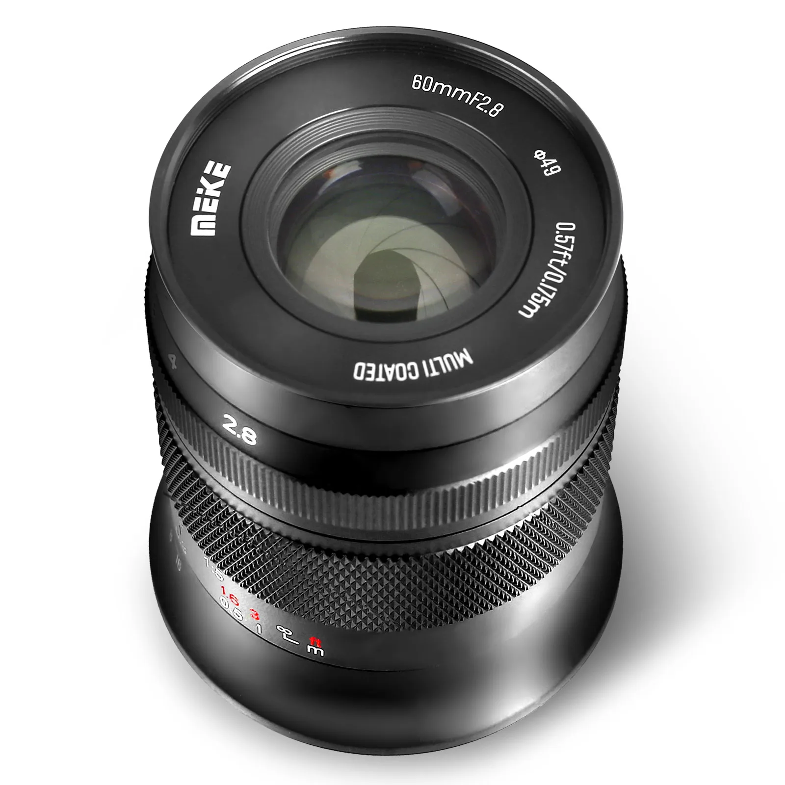 Meike 60mm F2.8 1:1 Aps-C Manual Focus Macro Lens for Sony E Fujifilm X  Canon EF-M MFT M4/3 BMPCC 4K Cameras Like XT4 ZVE10