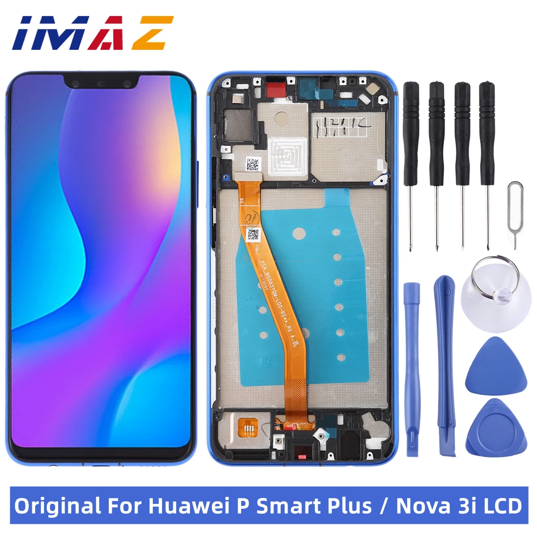 

ЖК-дисплей для Huawei Nova 3i 6,3 дюйма, детали для замены сенсорного экрана для P Smart Plus 2018, ЖК-дисплей