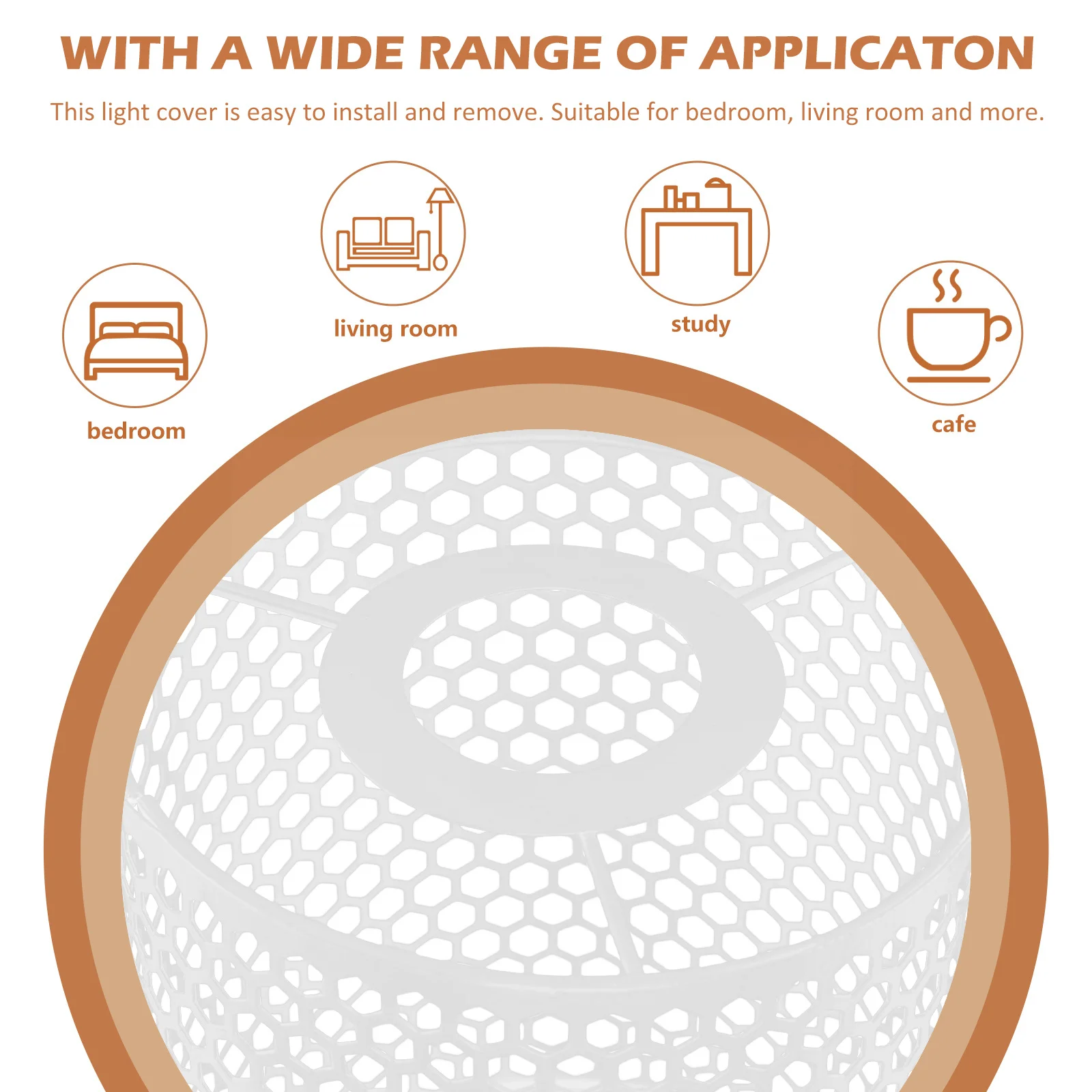 

Hollowed Chandelier Lampshade Cover Iron Art Home Decor Durable Long Lasting Replacement Gift Dining Room Bedroom Cafe Bar Club