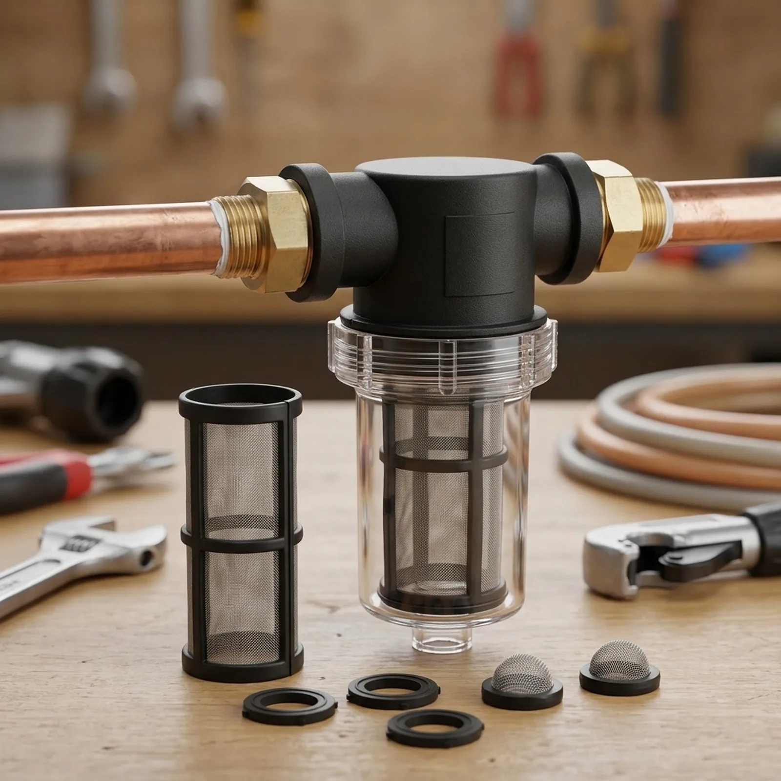 For garden Hose Filter for Water Pump 3/4 Inch Filter to Protect For garden Ponds and Pools from Sediment and Debris