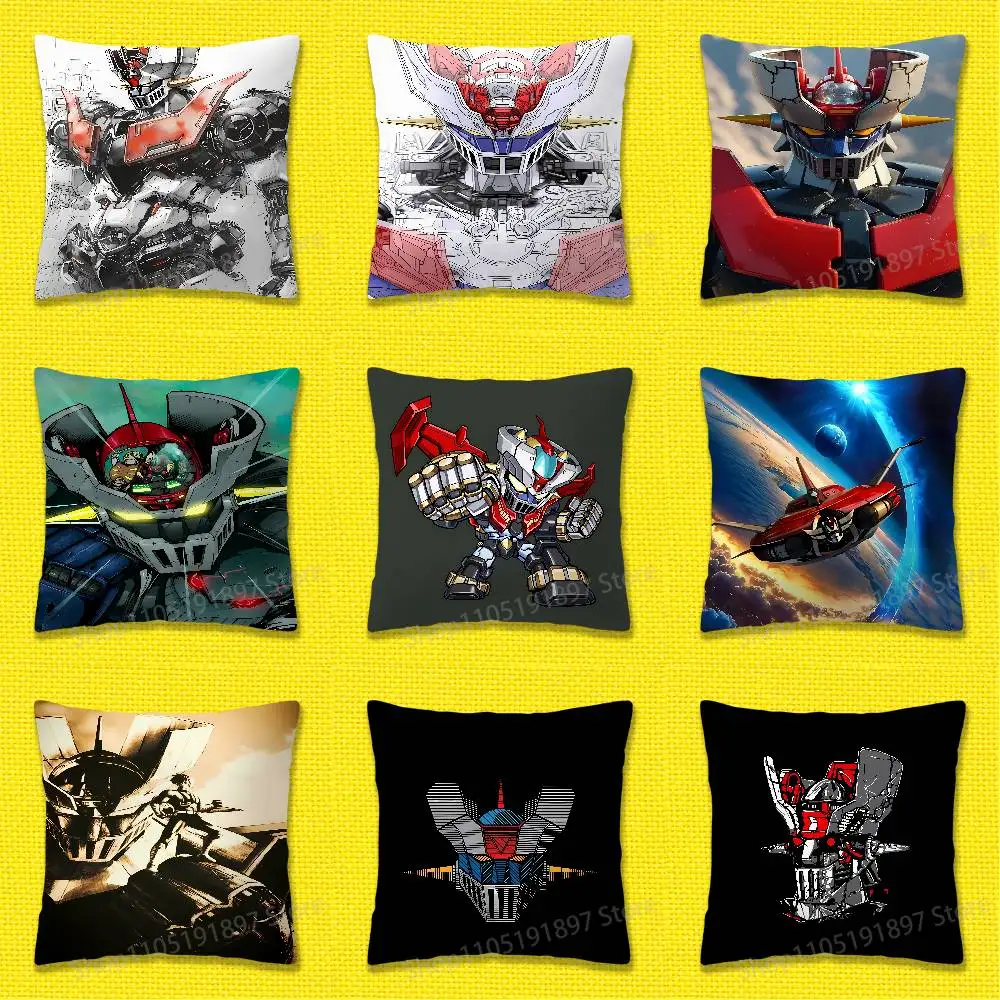 

M-Mazinger Z Robot Kouji Kabuto Throw Pillow Case For 30x30cm 40x40cm 45x45cm 50x50cm 55x55cm Square Sofa Pillowcase Shell