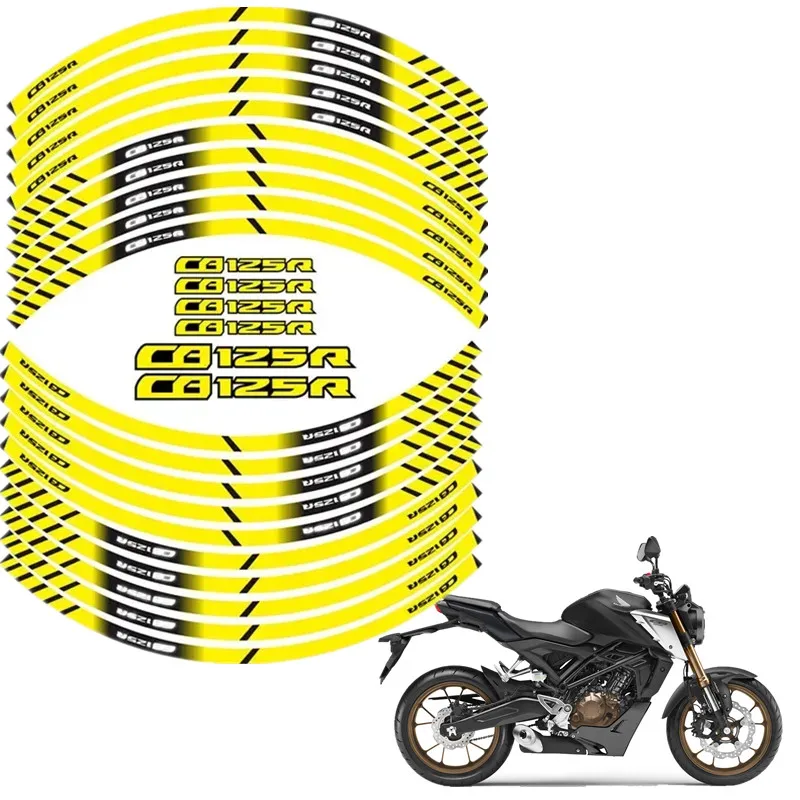 FOR HONDA CB125R Motorcycle Parts Contour Wheel Decoration Decal Sticker - D