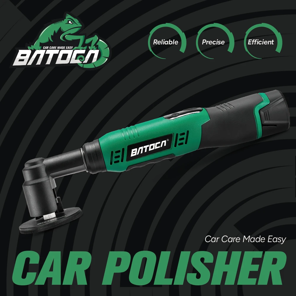 

BATOCA S6 Cordless Mini Car Polisher 12V Wireless Dual Action RO&DA Buffer Detailing Polishing Machine Kit