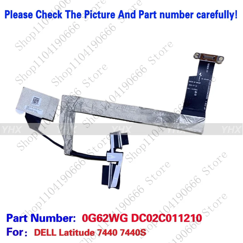 

bd New For Dell Latitude 7440 7440S EDP CABLE 0G62WG DC02C011210.