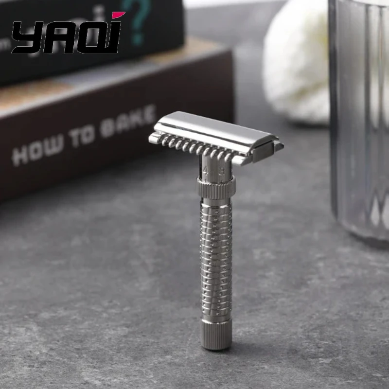 

Yaqi Ultima Open Comb Adjustable Stainless Steel Safety Razor for Men - Comfortable Shaving Experience