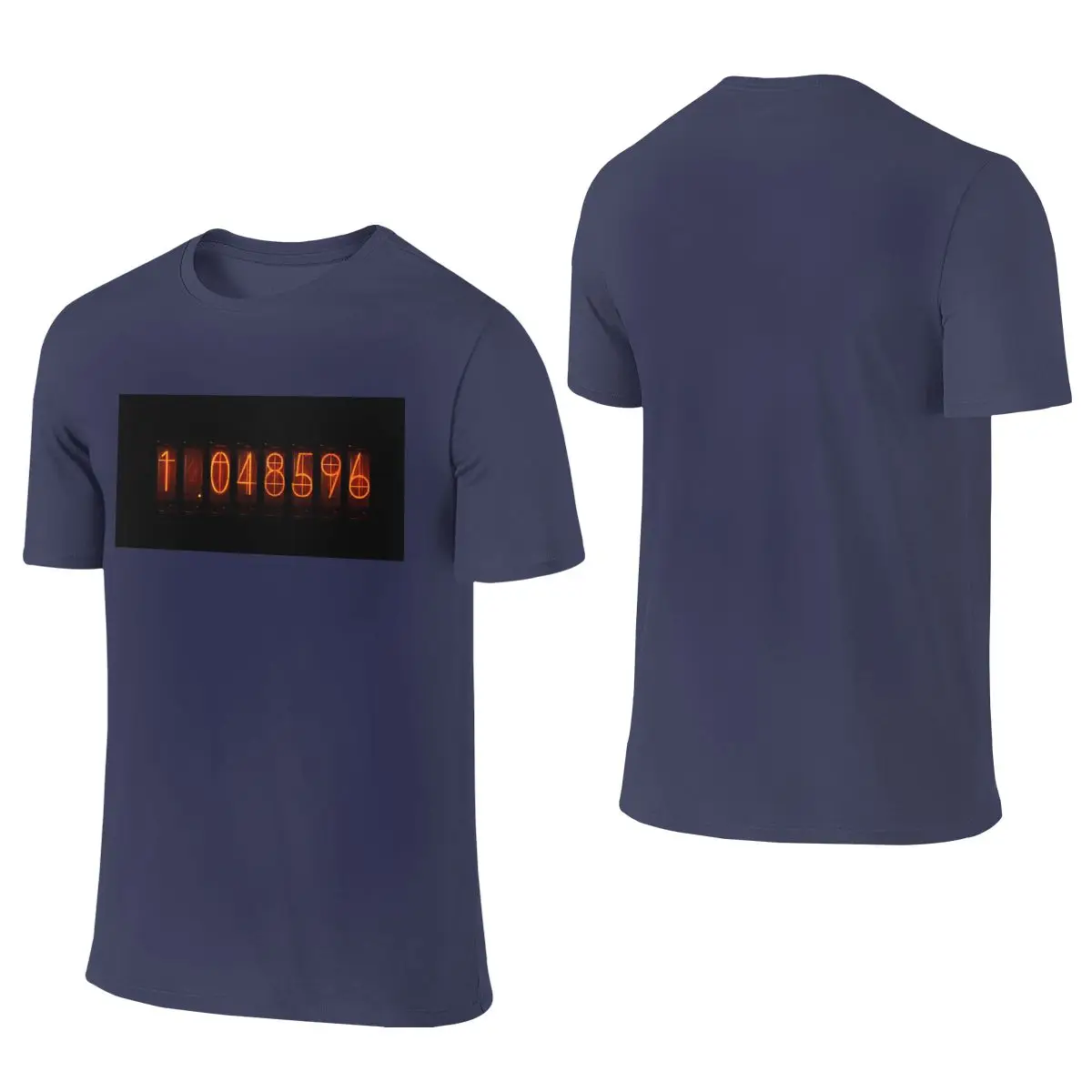 Steins Gate Divergence Meter Slim Fit Reversible T-shirt Light Commuting   Cotton Tee