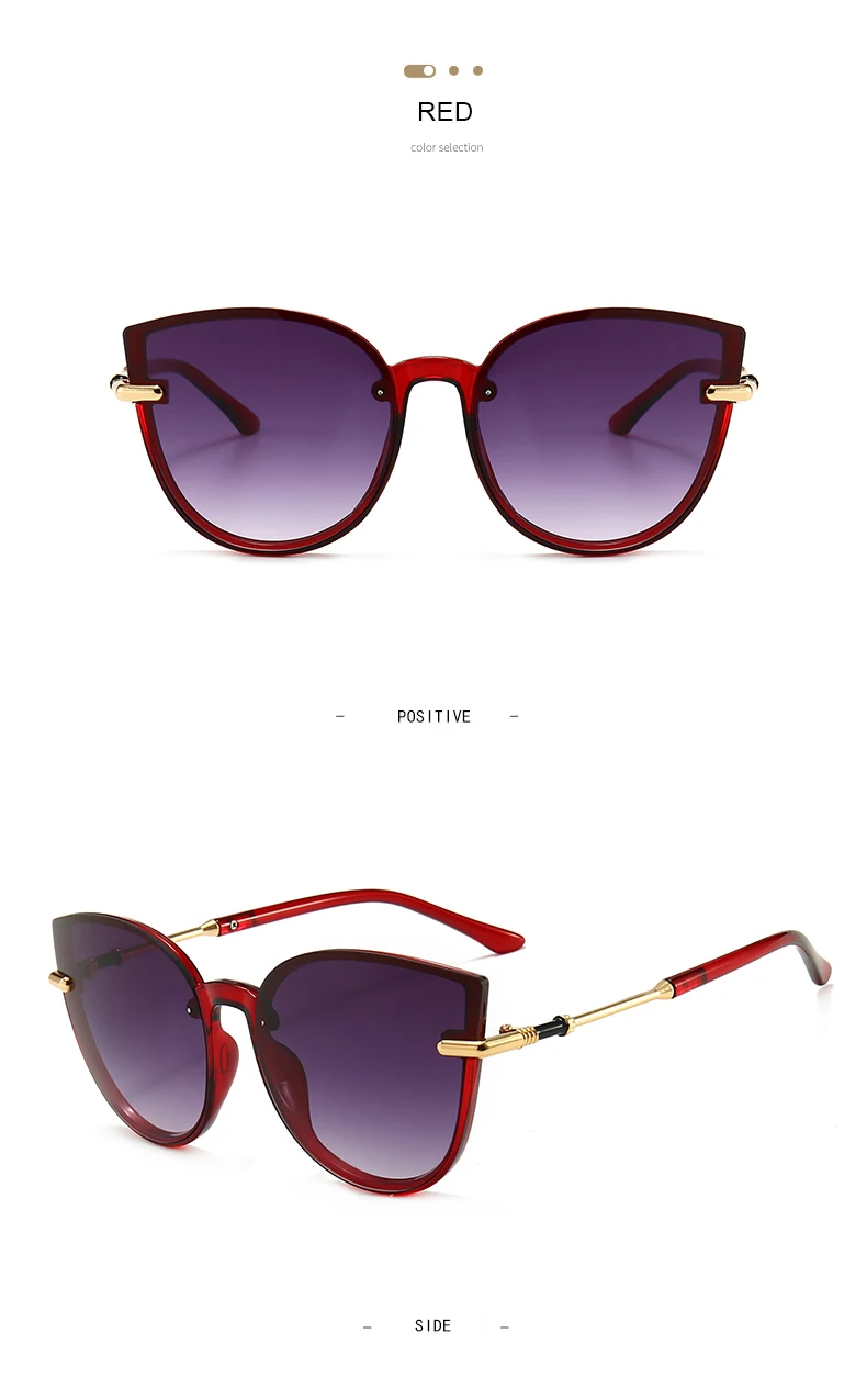 Neuer Modetrend Personalisierte Sonnenbrille mit Großem Rahmen Internet-Berühmtheit Instagram Damen-Sonnenbrille 6044 – Detail 8