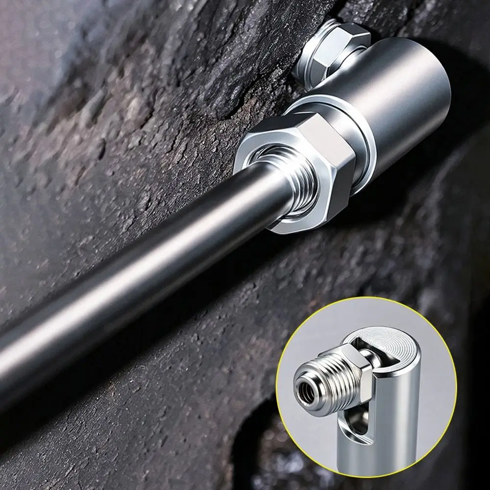 High Pressure Open-ended Right-angle Oil Injector Flush Mount Leak Resistant Lubrication Fittings Threaded Connection