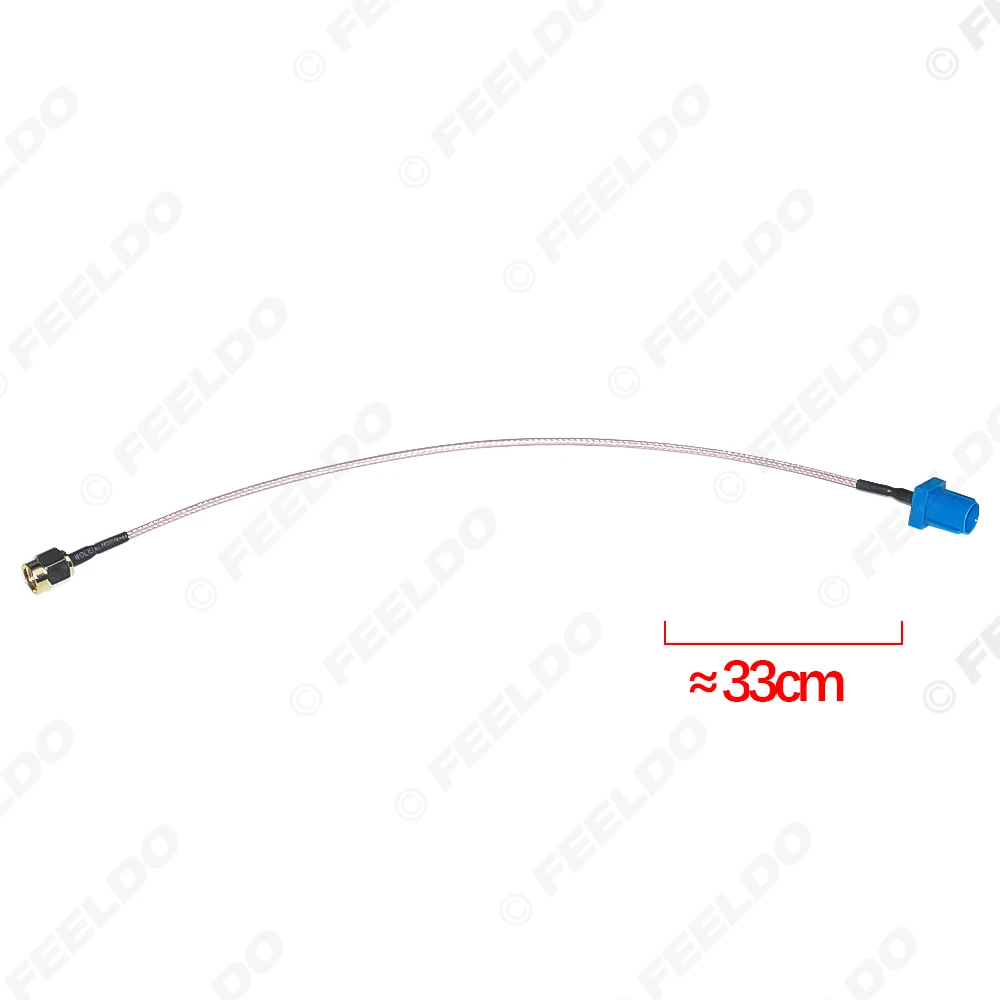 Blue FAKRA Type C Male Plug To SMA Male For GPS Antenna Adapter Pigtail Cable Using RG316 Coax view 3