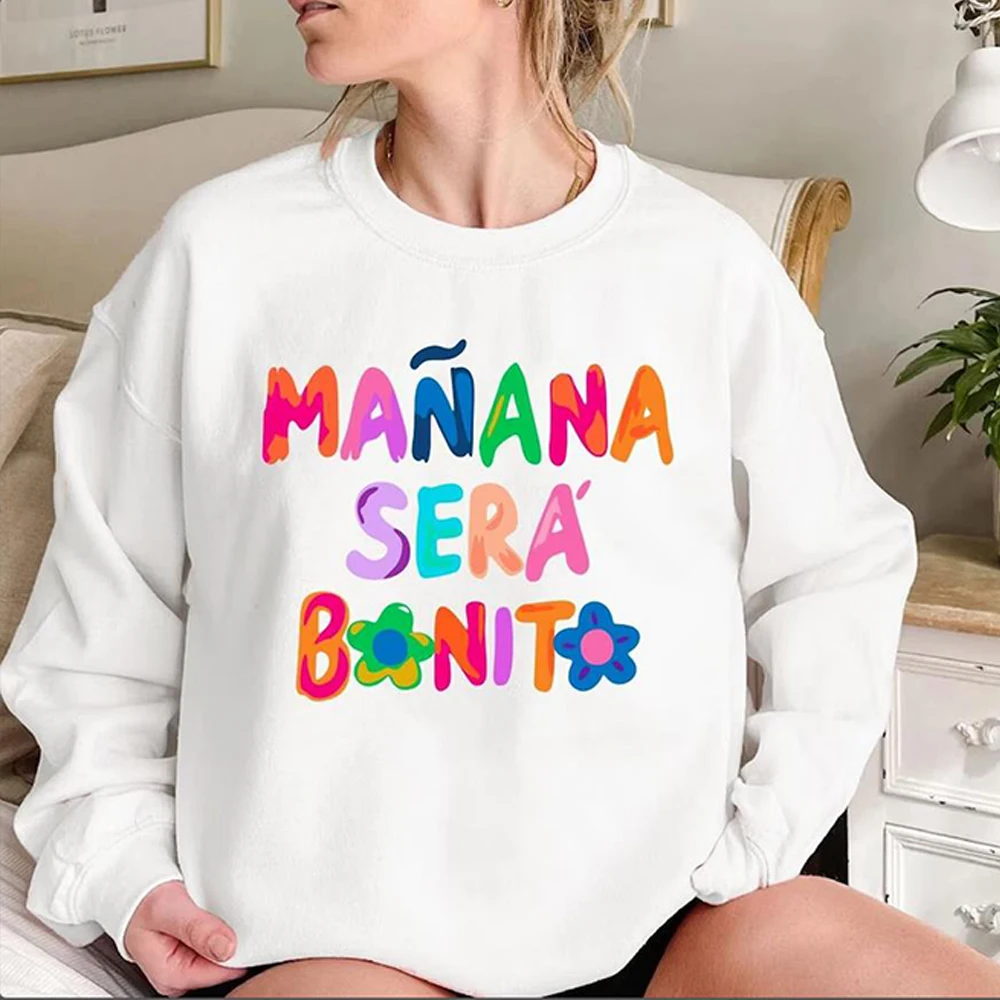 Karol G Album Sweatshirt Woman MaNana Sera Bonito Crewneck Sweatshirts La Bichota Knitted Aesthetic Streetwear Female Clothing