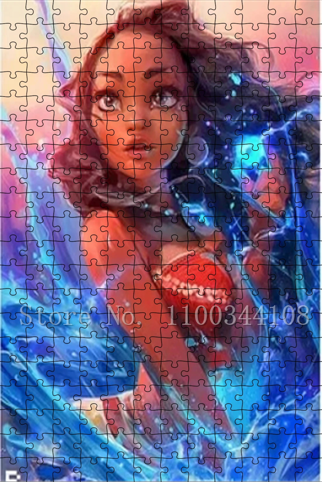 Puzzle de dessin animé Disney Moana, éducatif, décompression intellectuelle, grand jeu de Puzzle, jouets, cadeau
