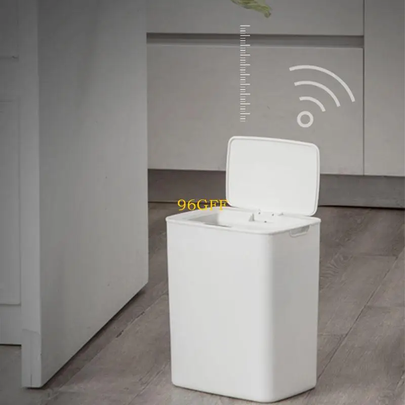 

96GF Bathroom Trash Can Automatic Bagging Garbage Electric
