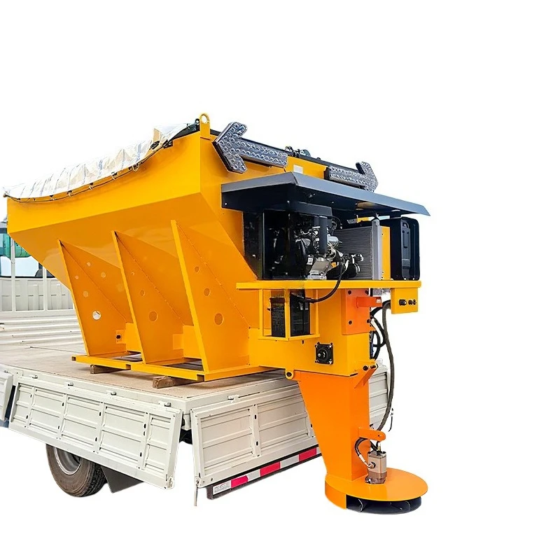 Snow melting agent spreader, road snow clearing equipment