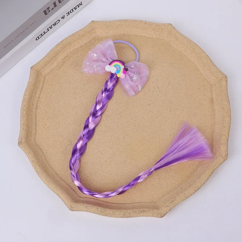Children's Twist Braids Colorful Wigs Braids Mesh Cartoons Internet Celebrities Children's Hair Accessories Dancing Headdresses