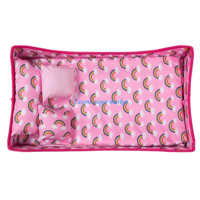 

090B Девочки притворяются игрушками для игрушек масштабированные модельные наборы для односпальной кровати.