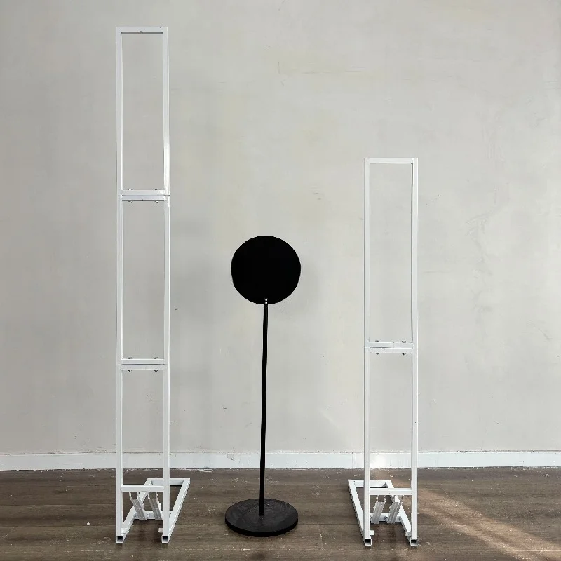 Adjustable KT board backdrop stand, movable poster foam board metal bracket