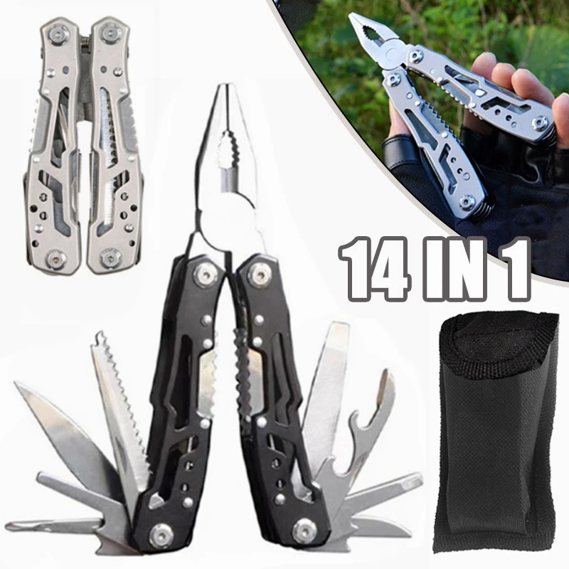 Multipurpose Mes Rvs Multi-tool Zakmes Tangen Zakmes Tang Draagbare Folding Blade