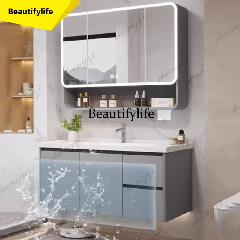 y45  Decorations Storage Bathroom Cabinet Partitions Bedroom Cupboard Perfume Vanity Makeup Wooden Archivadores Trendy