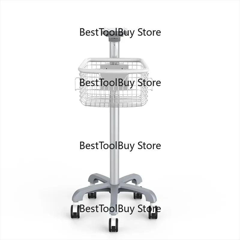 

Hospital Trolley Armrest Adjustable Height Machine Trolley Hospital Laptop Cart