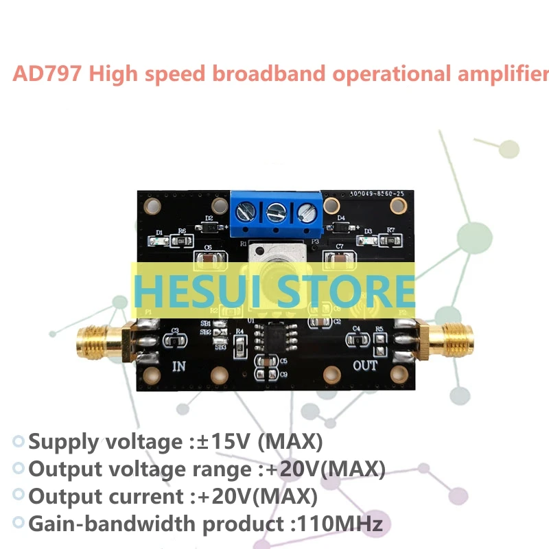 AD797 Single-channel single-channel universal amplifier module 110MHz bandwidth low noise low distortion low offset