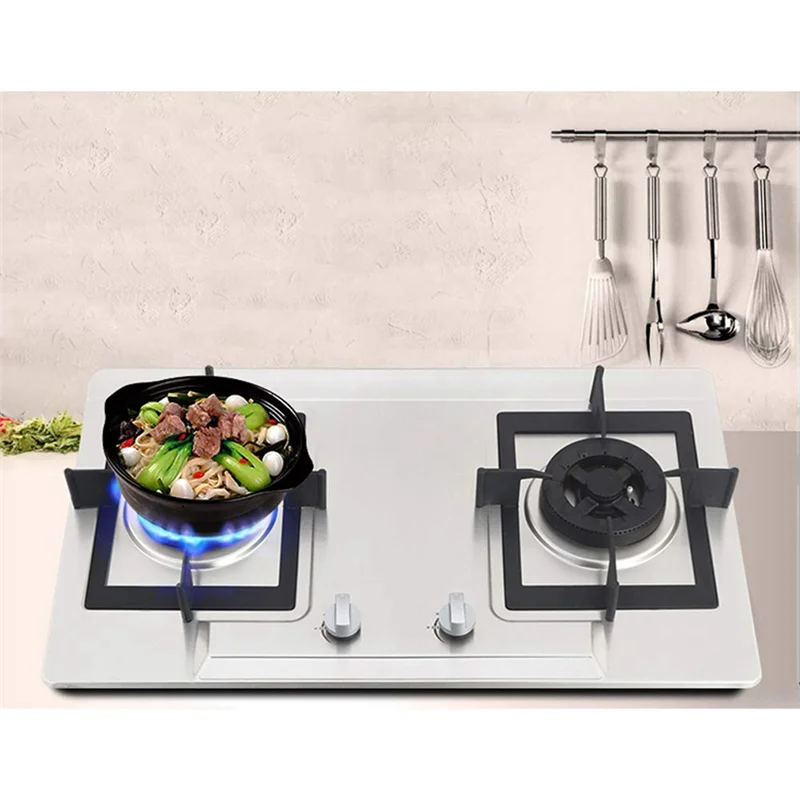 B51CNEW! 8 PCS Metal Silver Gas Stove Cooker Knobs Adapter Oven Switch Cooking Surface Control Locks