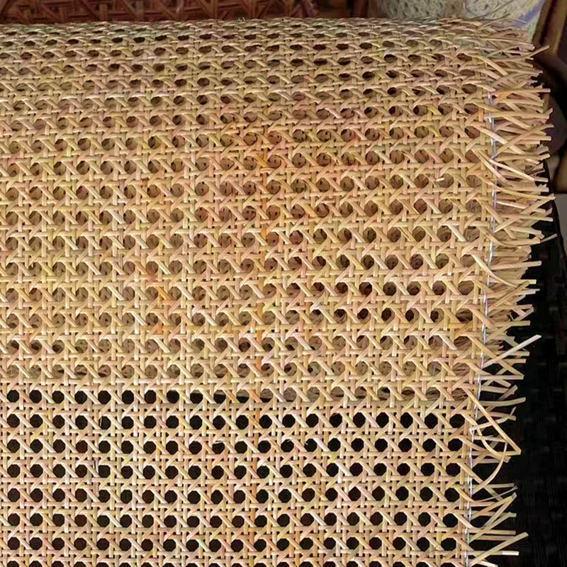 Alta qualidade natural real rattan tecido cinto mobiliário material de reparo para móveis cadeiras armários diy tecido malha aberta bengalas