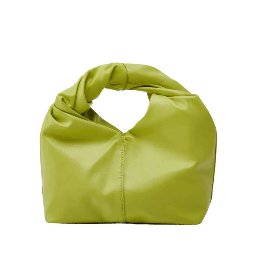 

Stylish Solid Color Armpit Bag Large Capacity PU Leather Dumpling Bag Fashion Multifunction Tote Bag Outdoor