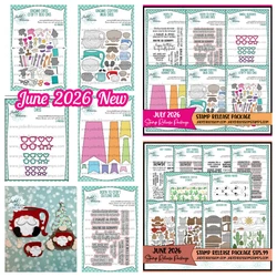 Jaded Blossom Gnome Dies: Crafty Add Ons Coffee Mug Metal Cutting Dies and Stamps for DIY Handmade Scrapbook Card July 2026 New