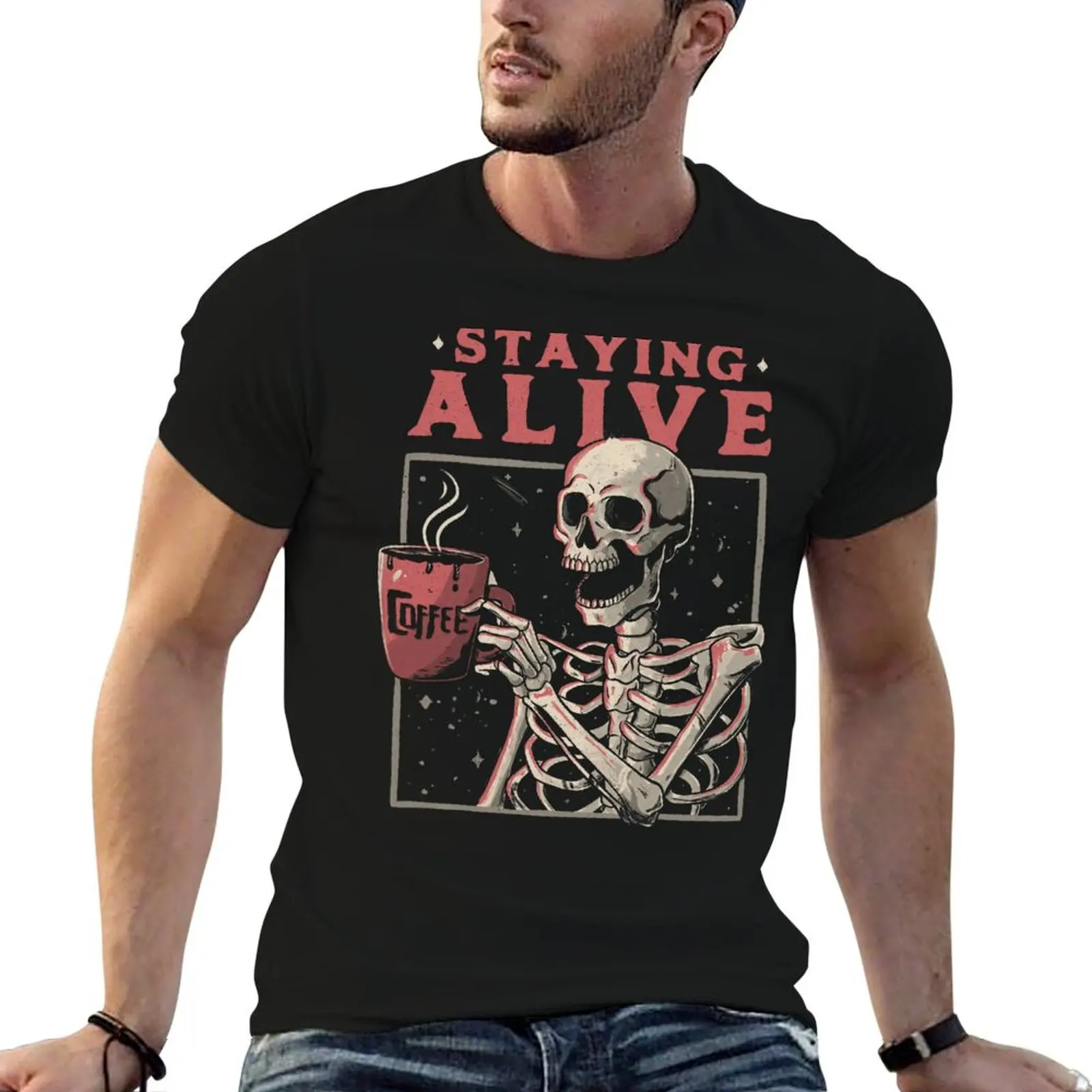 T-shirt pour homme avec motif graphique, t-shirt d'été pour homme, t-shirt en coton doux