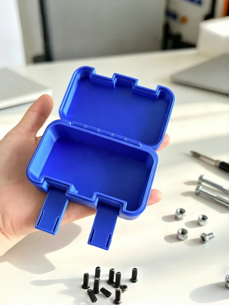 Miniature Parts Storage Box - Double-locking Portable Plastic Storage Box - Suitable for Screws, Nuts, Jewelry, Office Supplies.