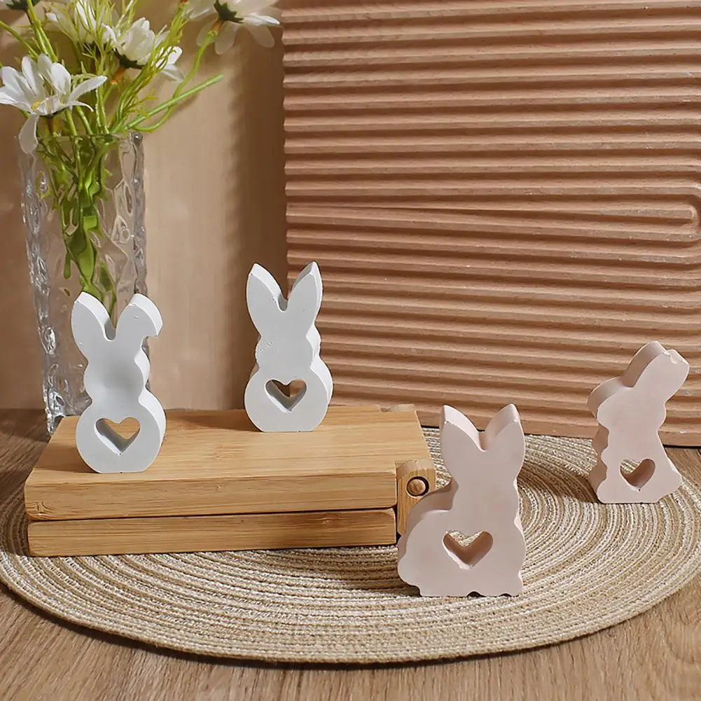 Silicone Mold Easter Easter Bunny Silicone Mold for Candle Making 3d Rabbit Resin Craft Mold Reusable Diy Clay Casting Mould