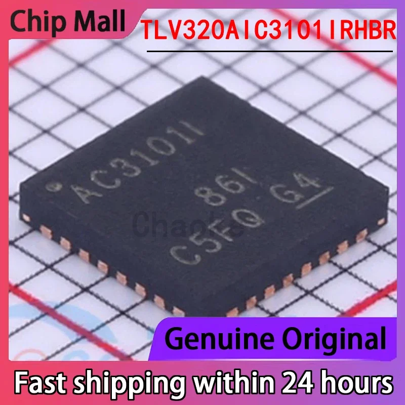 2PCS New Original TLV320AIC3101IRHBR Silk Screen AC3101I QFN32 Audio Interface Chip