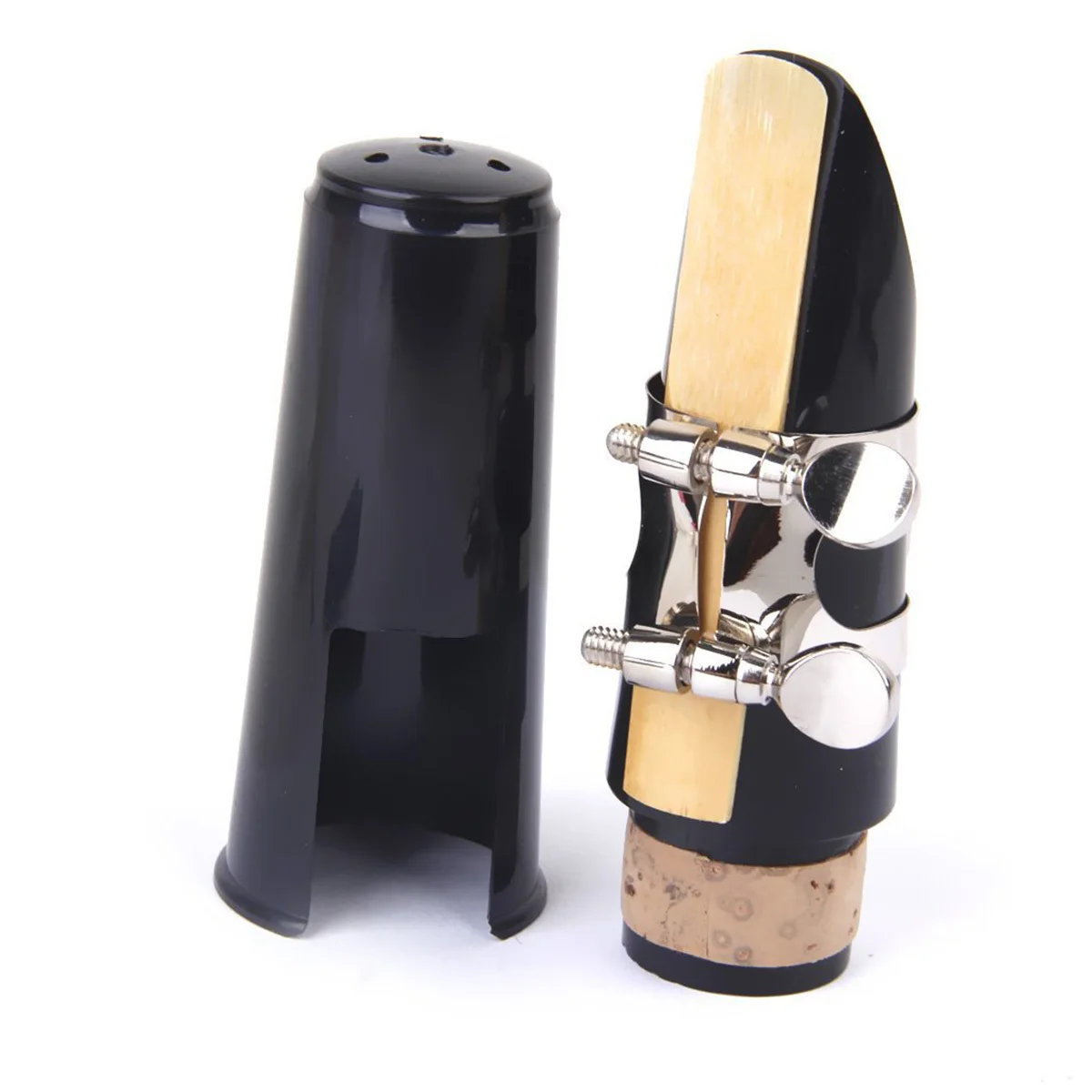 

Clarinet Cleaning Kit Black Durable Plastic Metal Lightweight Portable Brush Reed Guard Fits Any Clarinet Case