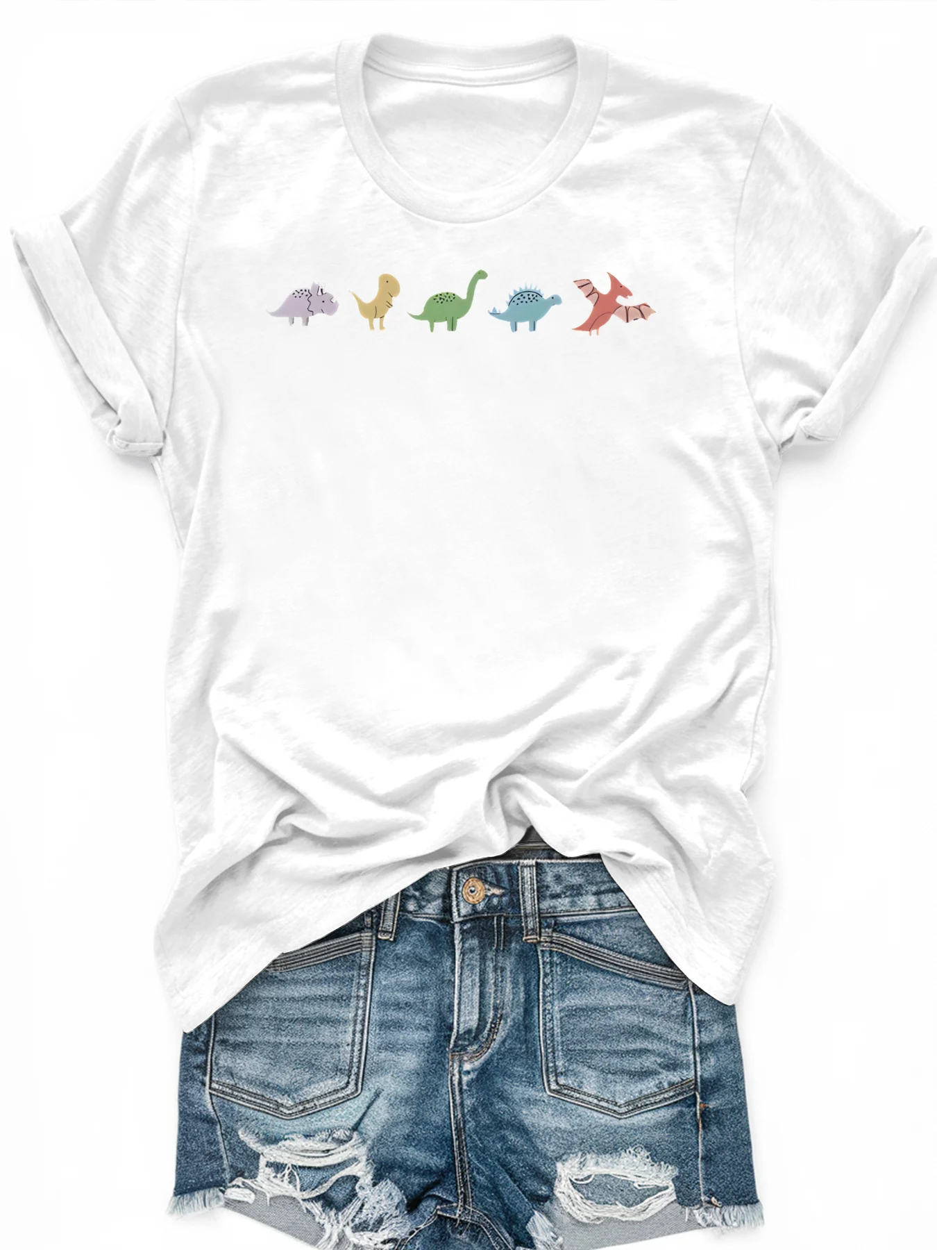 เสื้อยืดแขนสั้นพิมพ์ลายพลัสไซส์ผู้หญิง หลวมและลำลอง นุ่ม สบายและระบายอากาศได้ กีฬากลางแจ้ง