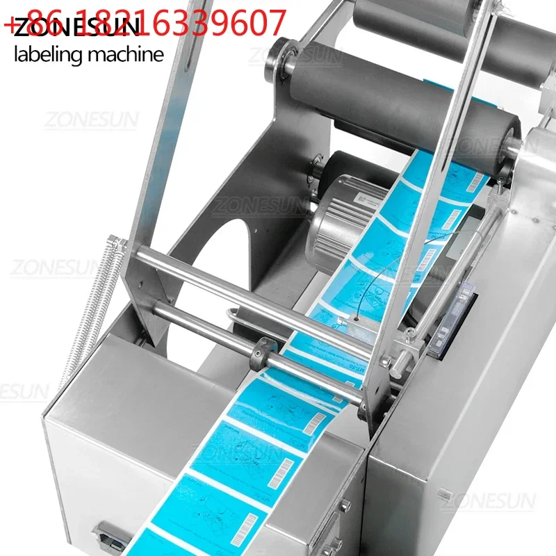 YAO  MT-50 Semi Automatic Glass Ampoule Vial Tin Can Plastic Round Bottle Labeling Machine Sticker Packaging Label Applic
