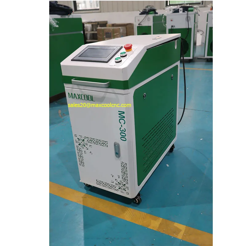 Mini 100w 200w 300w Pulse Paint Rust Remover Air Cooled Laser Cleaning Metal Machine