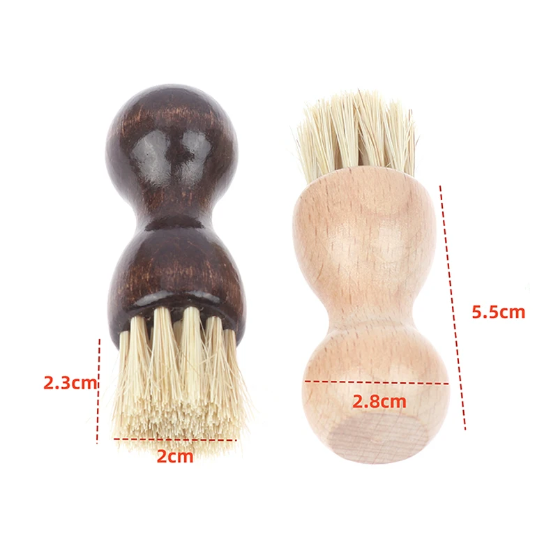 Multifunctional Brush Black Boots Bristle For Cleaning Bristles Sneaker Purse Cleaner Suede Shoes Pig Hair Shoe Polish Brush