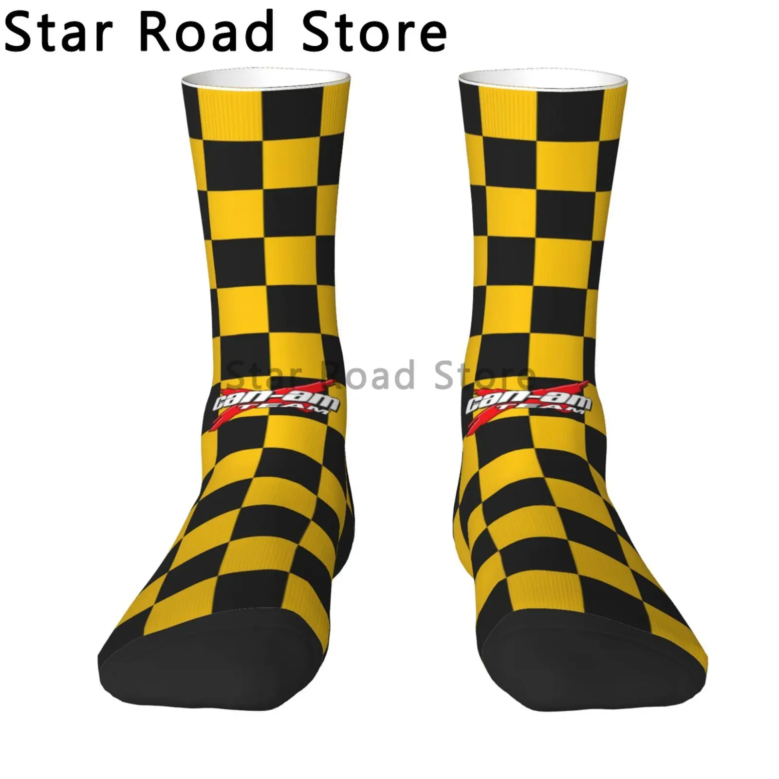 Cool Mens Can Am BRP ATV Dress Socks Unisex Comfortable Warm 3D Printed Crew Socks